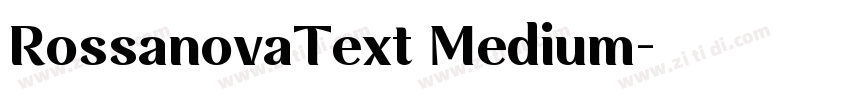 RossanovaText Medium字体转换